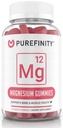 Magneesiumtsitraatkummid 600 mg täiskasvanutele - krampide, lihaste taastumise, une, luu ja energiatoetuse kõrge imendumise lisand - mitte-GMO, allergeenivaba - 60 vegankummi