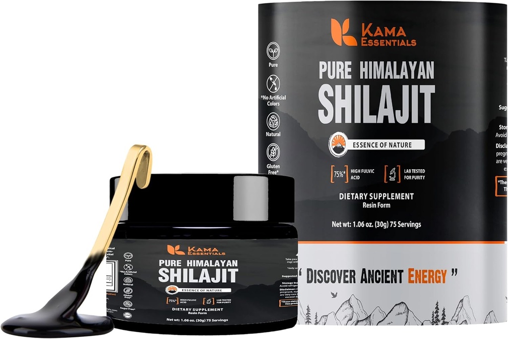 Himaalaja Shilajit vaik – 75% Fulvic Acid, 85+ Minerals – Gold Grade Ayurvedic Supplement for Energy, Strength & Wellness – Lab-tested – 30 g Shilajit for Men & Women
