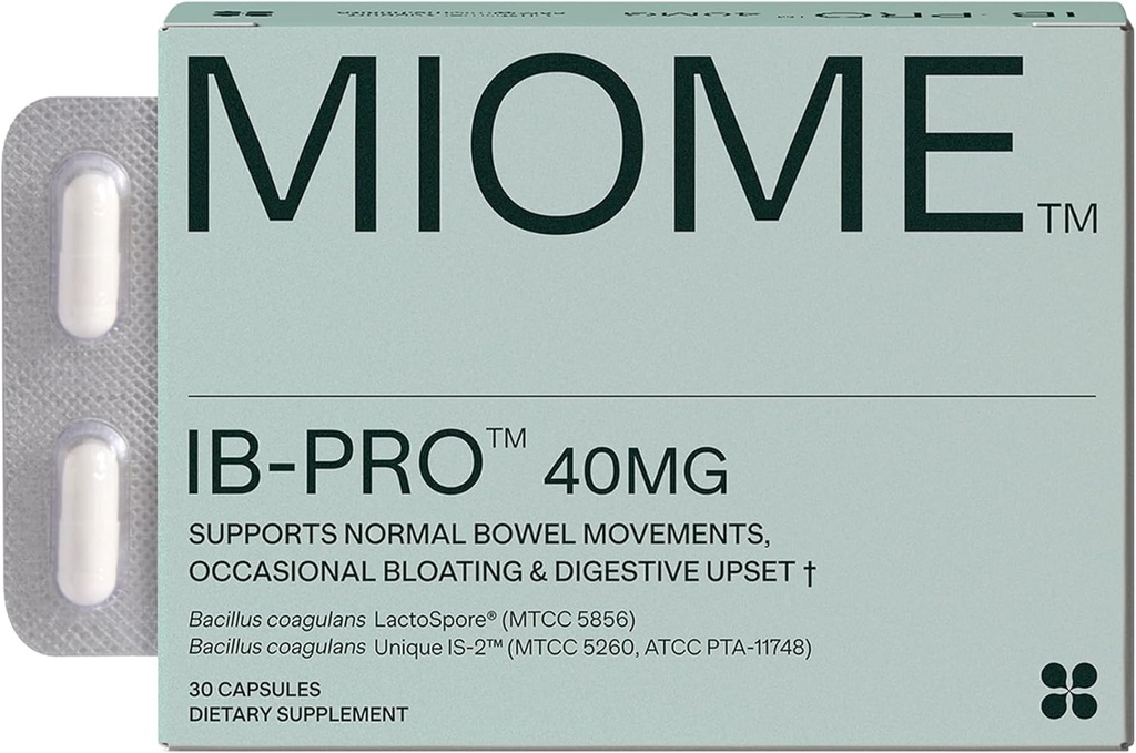 IB-PRO Bacillus Coagulans Probiootikum - 2-1 laktospore & unikaalne on-2 juhusliku kõhukinnisuse, puhituse ja seedehäire jaoks - 3. pidu kinnitatud - 30 kapslit