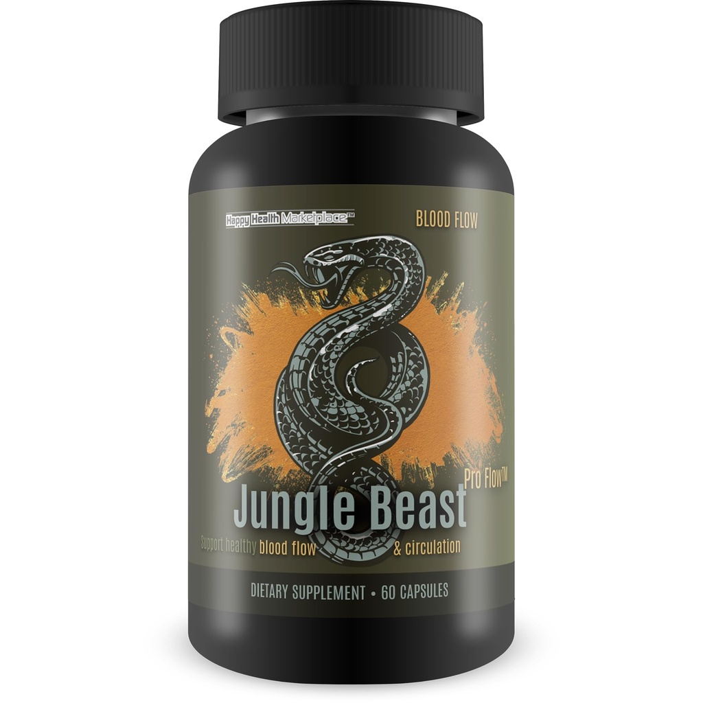 Jungle Beast Pro Flow - meie parim verevoolu džungel Beast Pro toidulisand tervislikuks ringluseks - tervislik tsirkulatsioonitoetus täiustatud toitainete kohaletoimetamiseks - vereringlus täiendab verevoolu