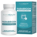 PUREHEALTH TEADUSUURINGUTE Parabroom - soolestiku puhastamine ja tervise täiendamine - musta kreeka pähkliga, Sweet Wormwood pulbriga, kurkumiekstraktiga, oliivilehega, küüslaugu ja sibulaga - seedetrakti tugi naistele ja meestele 60 kapslit