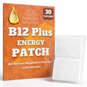 B12 Plus energiapastad - Metüülkobalamiin B12-30-päevane varu energia suurendamiseks, tõhustatud vastupidavuseks ja kiireks taastamiseks - B12 igapäevaseks elujõuks
