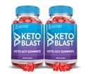 (2 Pack) Õunasiidri äädikakummid 1000MG Keto Blast Keto ACV Gummies Täiustatud valem, mis on valmistatud granaatõunapeedimahlaga B12 Vegan Non GMO 120 Gummys