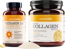 NatureWise Vitamiin D3 5000iu (125 mcg) 1 aasta pakkumine tervisliku lihasfunktsiooni täiustatud kollageenpeptiidid (45 serveerimist) - hüdrolüüsitud tüüp I & III