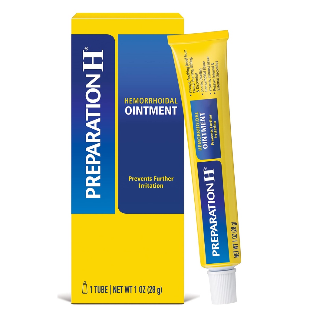 Valmistis H Hemorroid salv, sügelus, põletamine ja ebamugavuse leevendamine - 1 Oz Tube