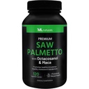 ML Naturals Saw Palmetto 1000 mg 120 Vegankapslid. 3 in 1. Premium kvaliteet oktakosanooli ja Macaga. Eesnäärme, kuseteede tervis, vereringe tervis, looduslik energiasaator, NSF-sertifitseeritud ja cGMP-le vastav