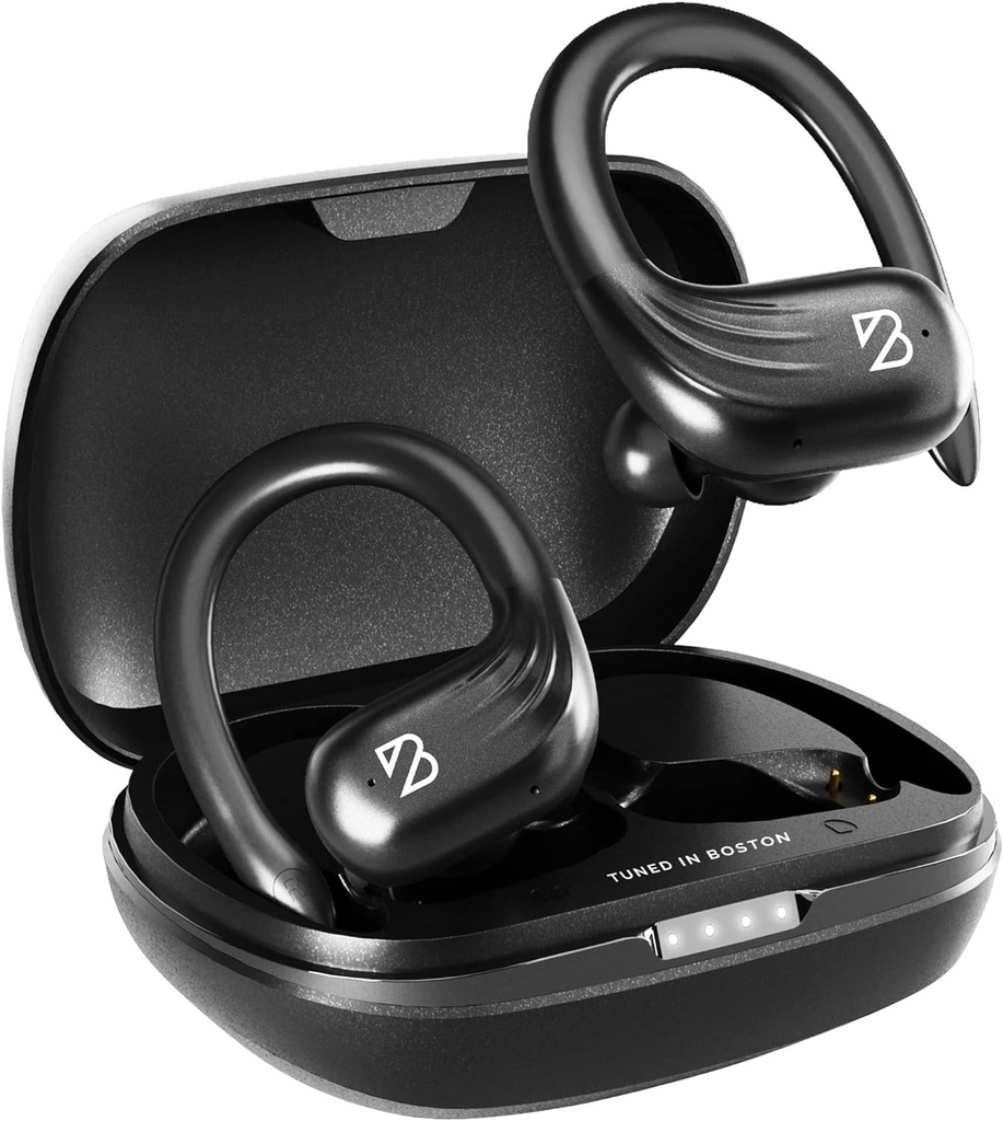 Back Bay Audio Runner 60 Wireless Running Earbuds, 80-tunnine pikk aku elu üle kõrva kõrva kõrva kõrvakõrvaga, mähkige kõrvaklappide ümber traadita Bluetooth kõrvaklapid mikrofoniga, kõrvaklapid kõrvaklappides