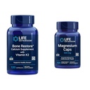 Elu pikendamine Luude taastamine + Vitamiin K2 Vitamiinid ja mineraalid Säilitada Luude Tervis ja tugevus & Magneesium Kapslid, 500 mg, Magneesiumoksiid, tsitraat, suktsinaat, Südame Tervis, Tervislikud Luud