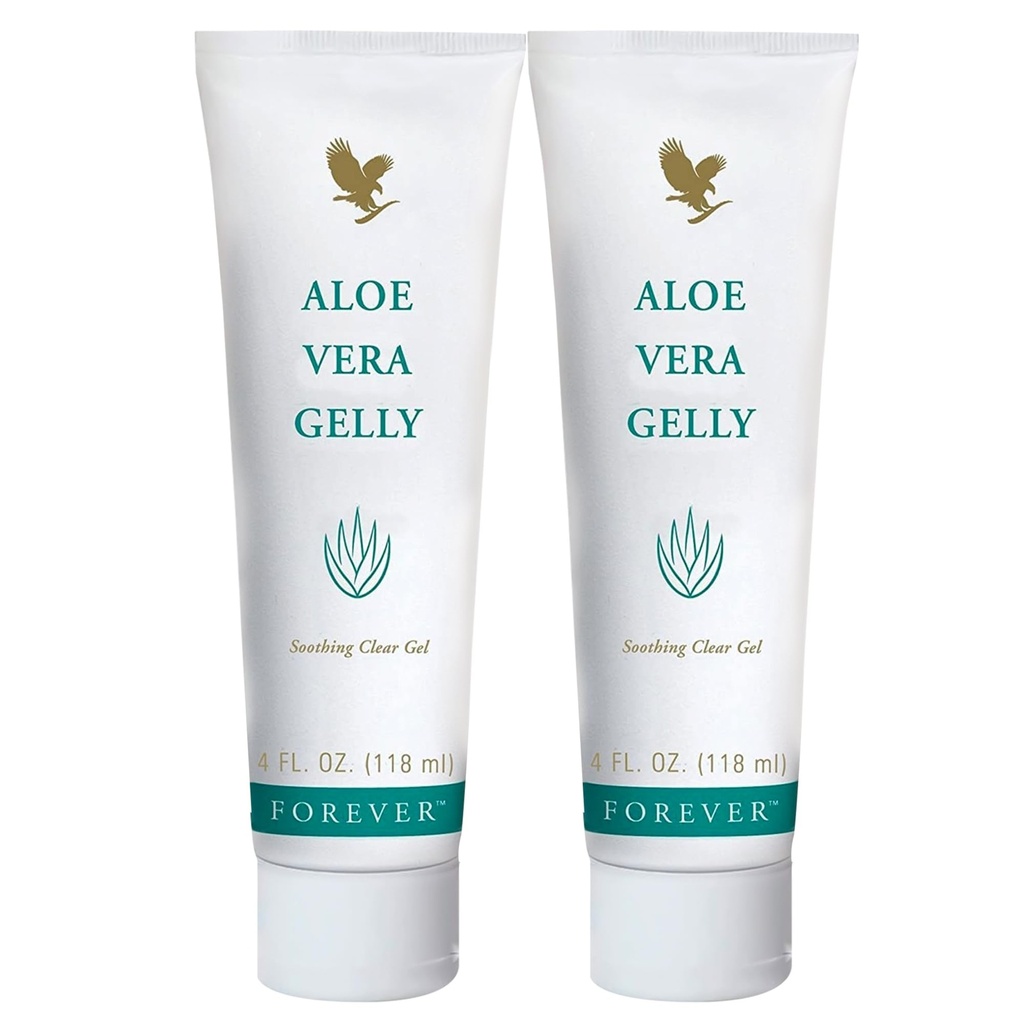 Forever Living - Aloe Vera Gelly - Puhas Aloe Gel Soothile, niisutamisele ja seisundile - Vegan ja gluteenivaba - 4 fl oz (pakk 2)
