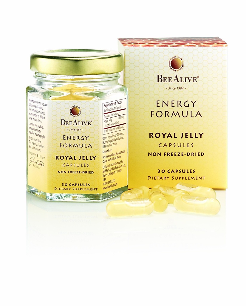 Royal Jelly Energy Formula Mitte külmkuivatatud 150mg 30 kapslit