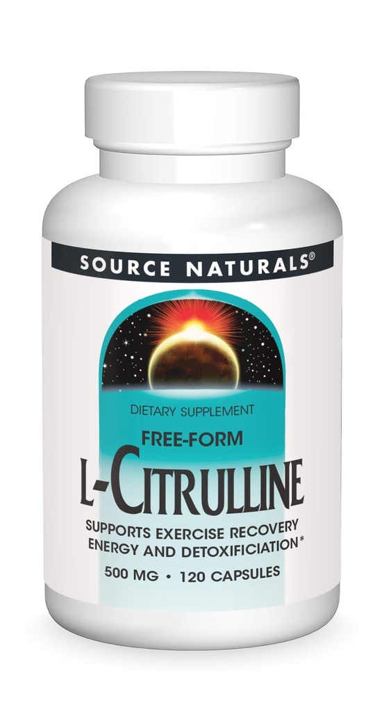 L-tsitrulliin - toetab treeningu taastumist, energia ja detoksifitseerimist *, 500 mg - 120 kapslit