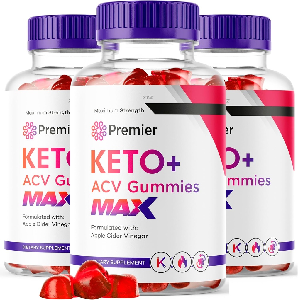 Montty (3 Pack) Premier Keto MAX Gummies - PremierKeto ACV Gummies, Premier ACV Keto MAX Gummies, Premier Apple Cider Vinegar Keto MAX Gummys, 180 Gummies 90 päeva