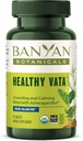 Banyan Botanicals Tervislik Vata – Orgaaniline taimsete toidulisand koos ashwagandha, Shatavari ja teiste ayurveda maitsetaimedega rahulikuks ja tasakaalustatud heaoluks * – 90 tabletti – mitte-GMO jätkusuutlikult hangitud vegan