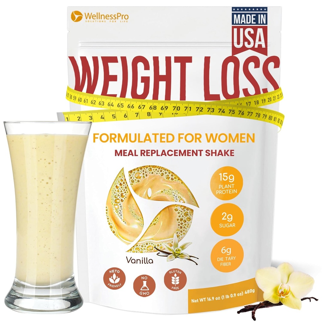 HARMONIFY Meal asendamine Shake naistele Vanilla maitse, Keto Frıendly, Kosher Certfied Protein Pulber, Pre & Probiootikumid Lihtne seedimine, Sukraloosi ei sisalda, 16,9 Oz