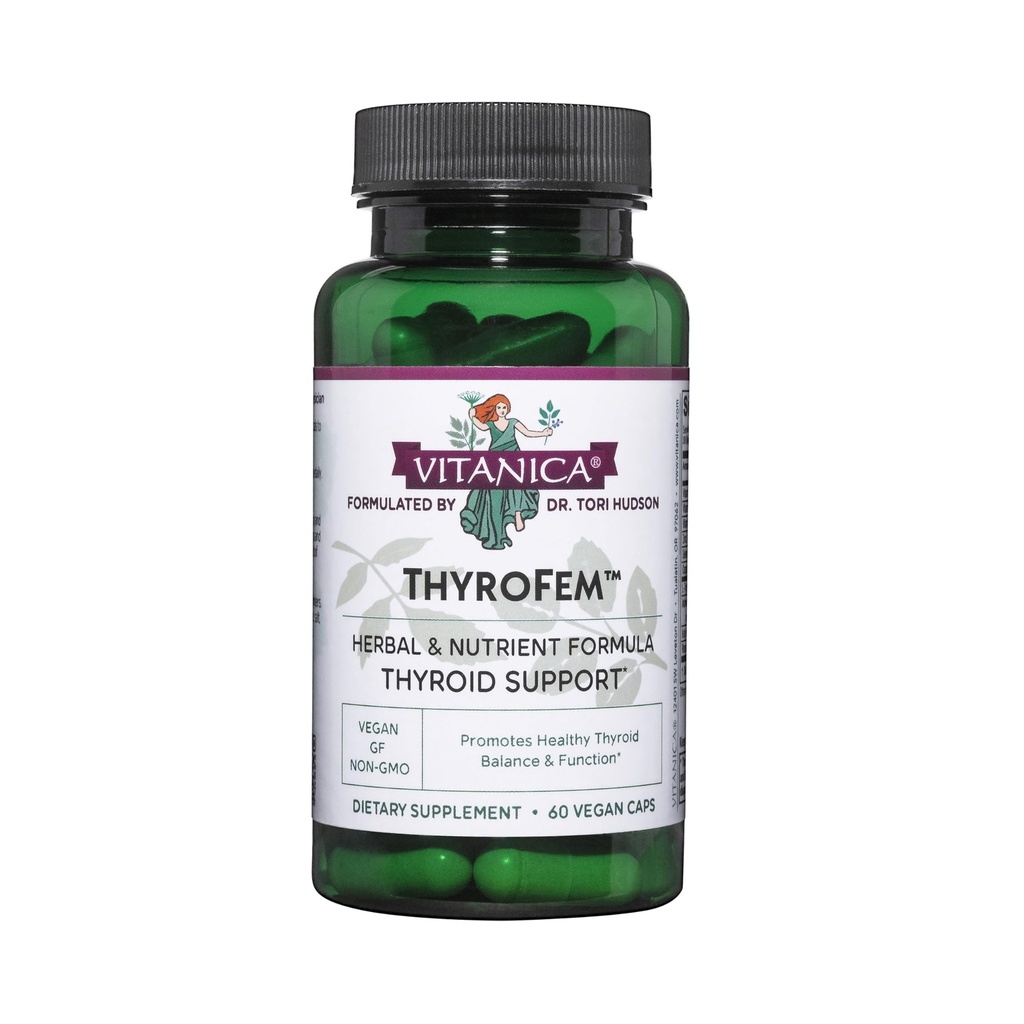 Vitanica ThyroFem , kilpnäärme tugi , Vegan , 60 kapslit