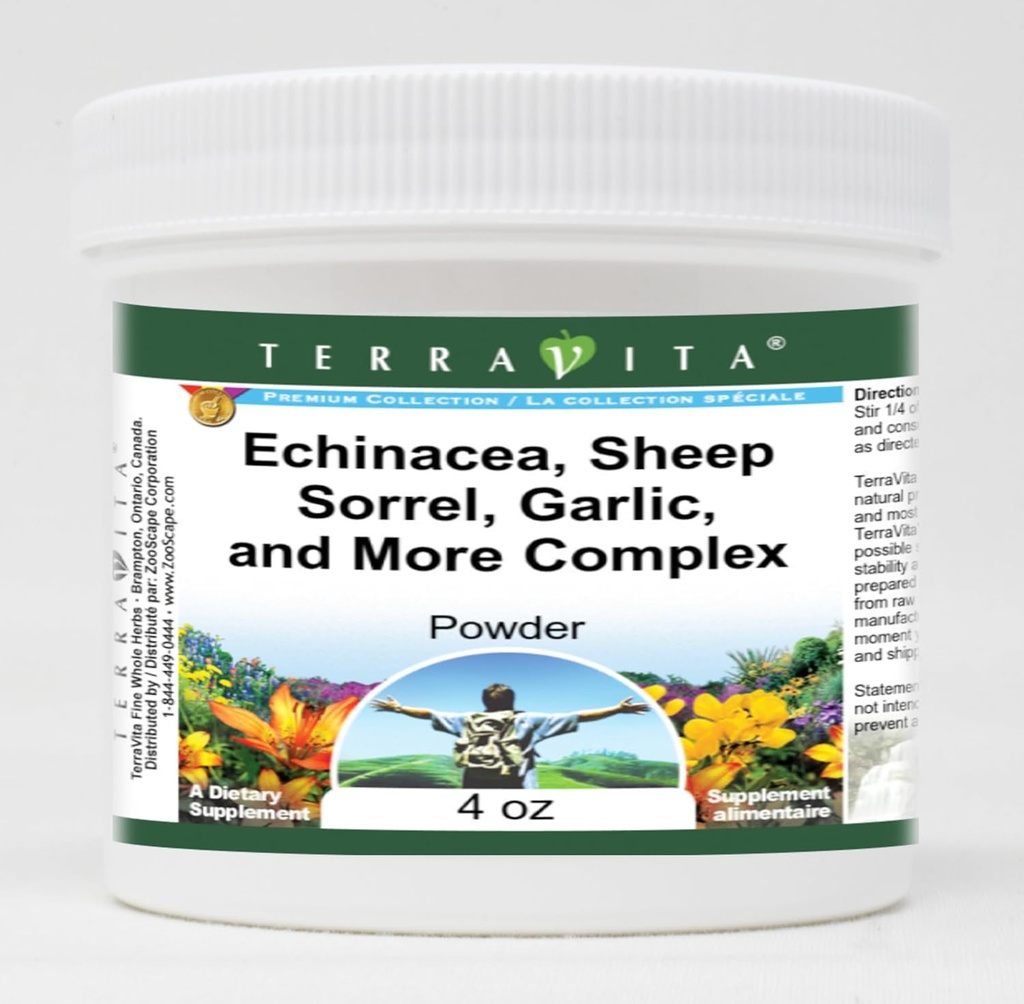Echinacea, lambasool, küüslauk ja keerulisem pulber (4 oz, ZIN: 516903) - 3 Pack
