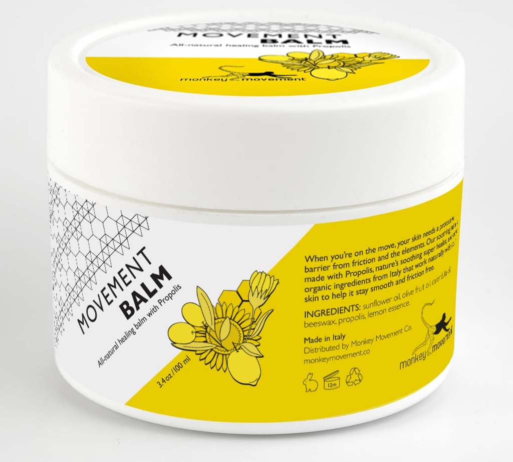 Anti-Chafe naha tervendav kreem: kõik looduslikud Chafing Balm koos propolisega - higi vastupidav ärritatud nahale