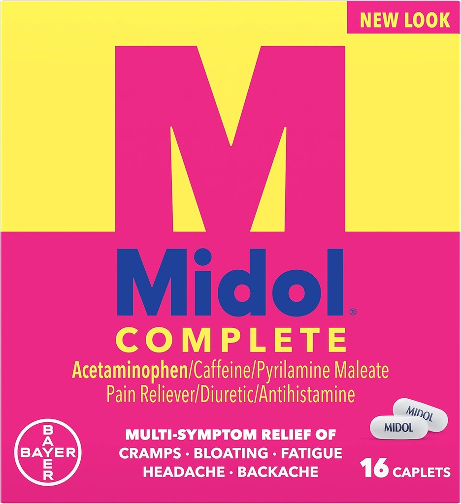 Midol menstruaaltsükli maksimaalne tugevus Caplets - 16