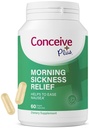 CONCEIVE PLUS Hommikune haiguse leevendamine - puhas kuivatatud ingveri pulber - iivelduse, liikumise ja kõhu ebamugavuse leevendamine raseduse ajal - oluline emade ootamiseks - mitte-GMO - 60 vegankapslit