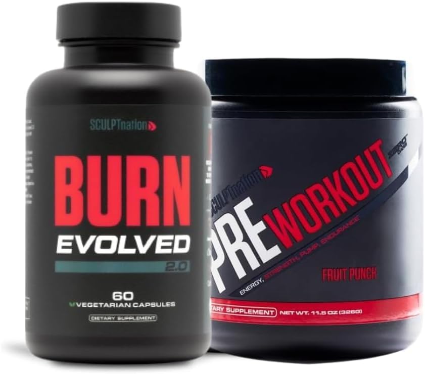 Skulpt Nation V Shred Burn Evolved 2.0 ja Pre Workout Fruit Punch Bund.