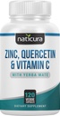 Tsink Quercetin koos C-vitamiini ja Yerba Mate - 4-in-1 toitumisalane immuunsuse tugilisa - 120 Veggie kapslit - valmistatud USA-s