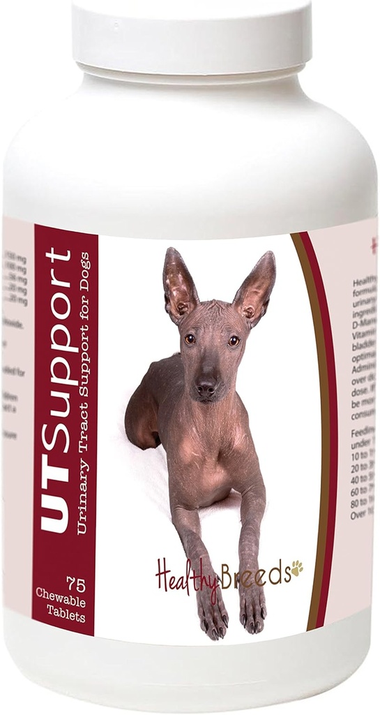 Tervislikud tõud Xoloitzcuintli Jõhvika närimistabletid - TÜ tugi - efektiivne kahjulike bakterite vastu võitlemisel ja nakkuse ennetamisel koera põies - 75 loend