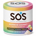 SOS Hüdratsioon Elektrolüüt Pulber Joogisegu | 31 Servings | Madal suhkur | 15 Kalorit | Keto-sõbralik ja kiire rehüdratsioon | Vikerkaar Sherbert