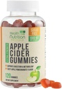Apple Cider Äädikas Gummies 1000mg - Max Tugevus Suhkruvaba ACV Gummy Vitamiinid, toetab ainevahetust ja energiat, Keto Sõbralik, Vitamiin B12, želatiinivaba, Gluteenivaba, Vegan & Non-GMO - 120 Gummies