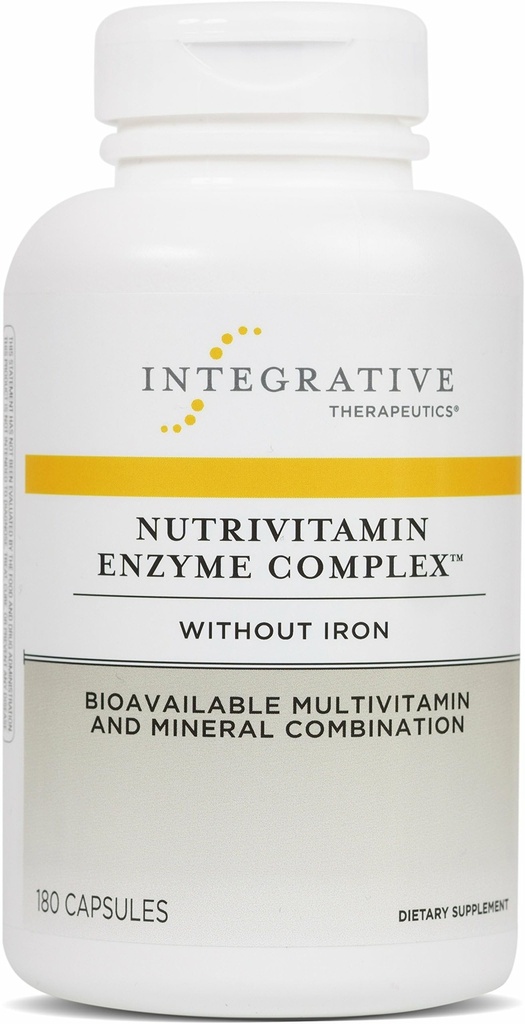 Integreeriv ravi NutriVitamiini Ensüümikompleks - Antioksüdantide Multivitamiinilisand * - Oluliste toitainetega seedetrakti ensüümid - piimavaba - 180 kapslit (60 serveerimist)