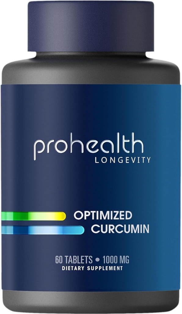 ProHealthi eluiga Optimeeritud kurkumiin Longvida® - 1000 mg, 60 tabletti