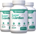 Sugar Guardian Herbal-Based Solution Supplement | 525mg 30 Powder Capsules - 3 Month Supply | Plant Ingredients - Non GMO - Made in USA - 3 Pack