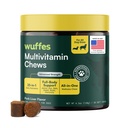 Wuffes 23-in-1 koera multivitamiini lisand puusa- ja liigese-, naha- ja kate- ning immuunsüsteemi tugi Omega 3, raud, tsink, C-vitamiin - mineraalid ja vitamiinid vanematele koertele ja kutsikatele - 30 pehmet närimist