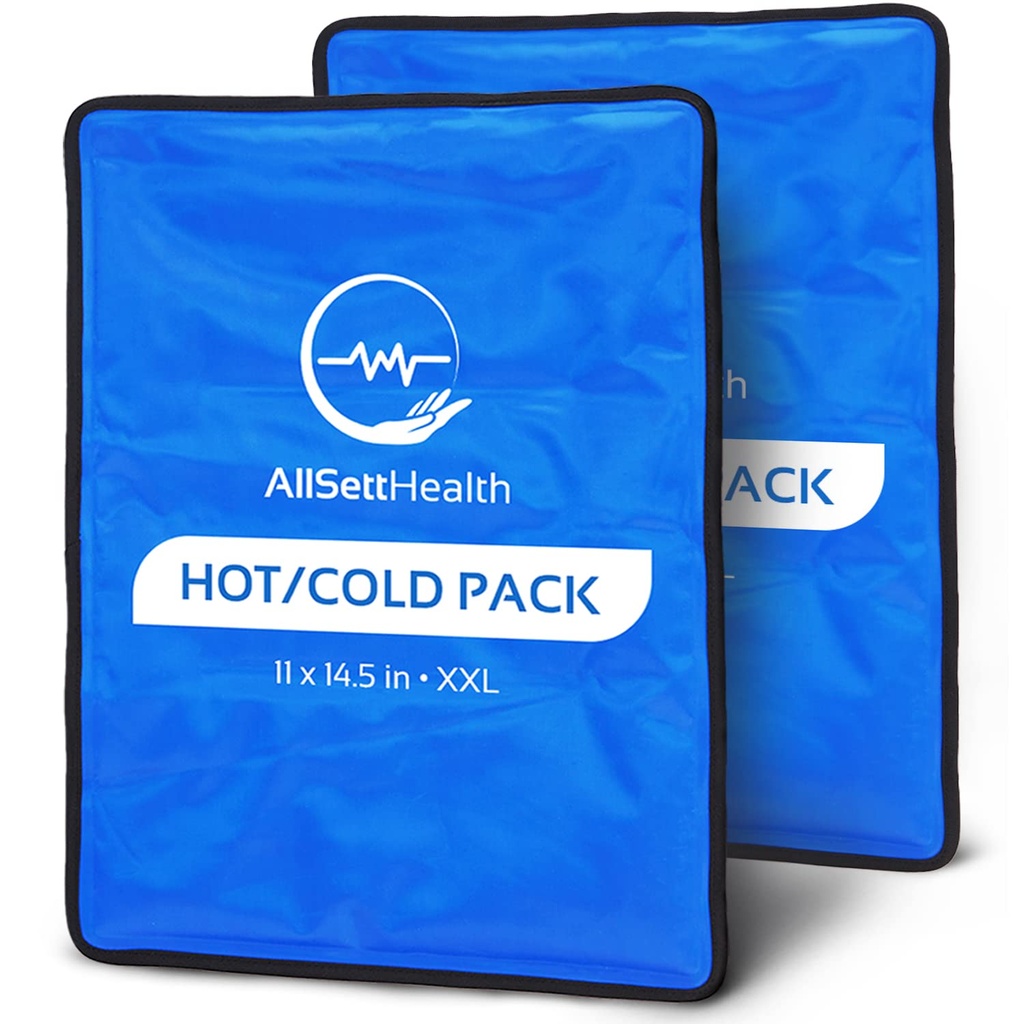 Korduvkasutatavad jääpakendid vigastuste jaoks Korduvkasutatavad | 11" x 14,5" - 2 Pack XL | Hot & Cold Pack | Suur jääpakend seljavalu leevendamiseks, paindlik külmutatud | Külma kokkusurumine selja, põlve ja õlavigastuste jaoks