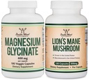 Wellness Support Duo - Magneesium Glycinate ja Lõvi Mane toetada üldist tervist ja tunnetust