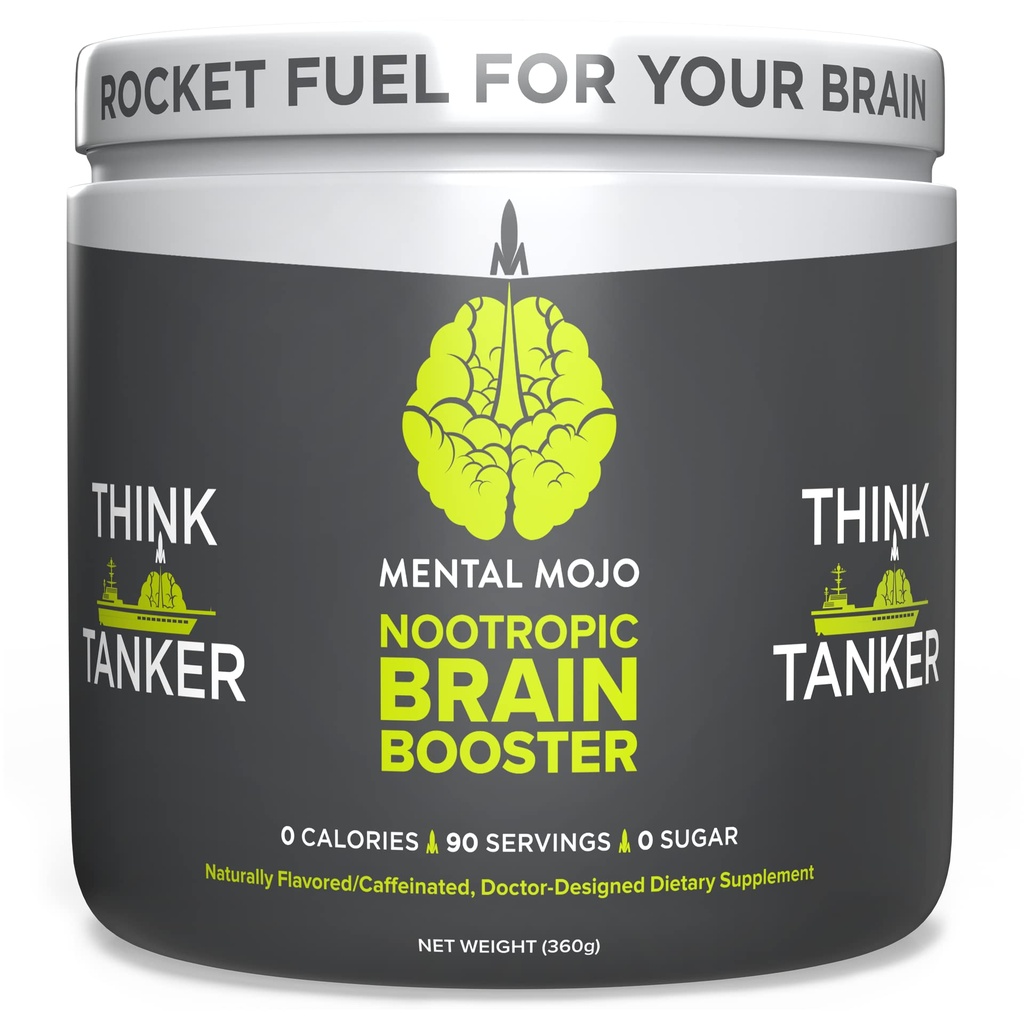 Nootroopne Aju Booster (90 Servings) Nootroopne Joogi Segu Ja Aju Täiendus - Aju Kütus Suurendab Energiat, Keskendumist Ja Mälu - Nullkaloreid, Suhkruvaba - Kiwi Maasikas