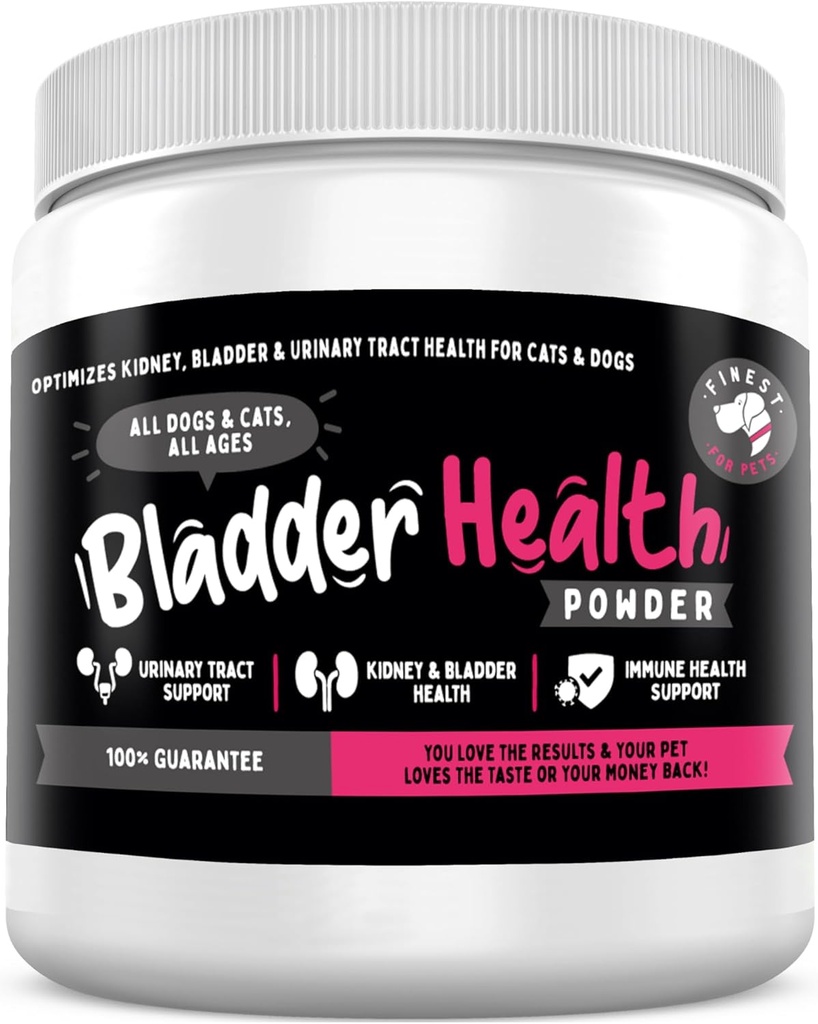 Parim Lemmikloomade Põie Tervise Koer Ja Kass UTI Remedy - Jõhvikalisandi Lemmikloomadele, Põie, Neerude Tugi Ja Kuseteede Tervise Pulber Jõhvika & D-Mannoosiga (120 g - 120 Scoopi)