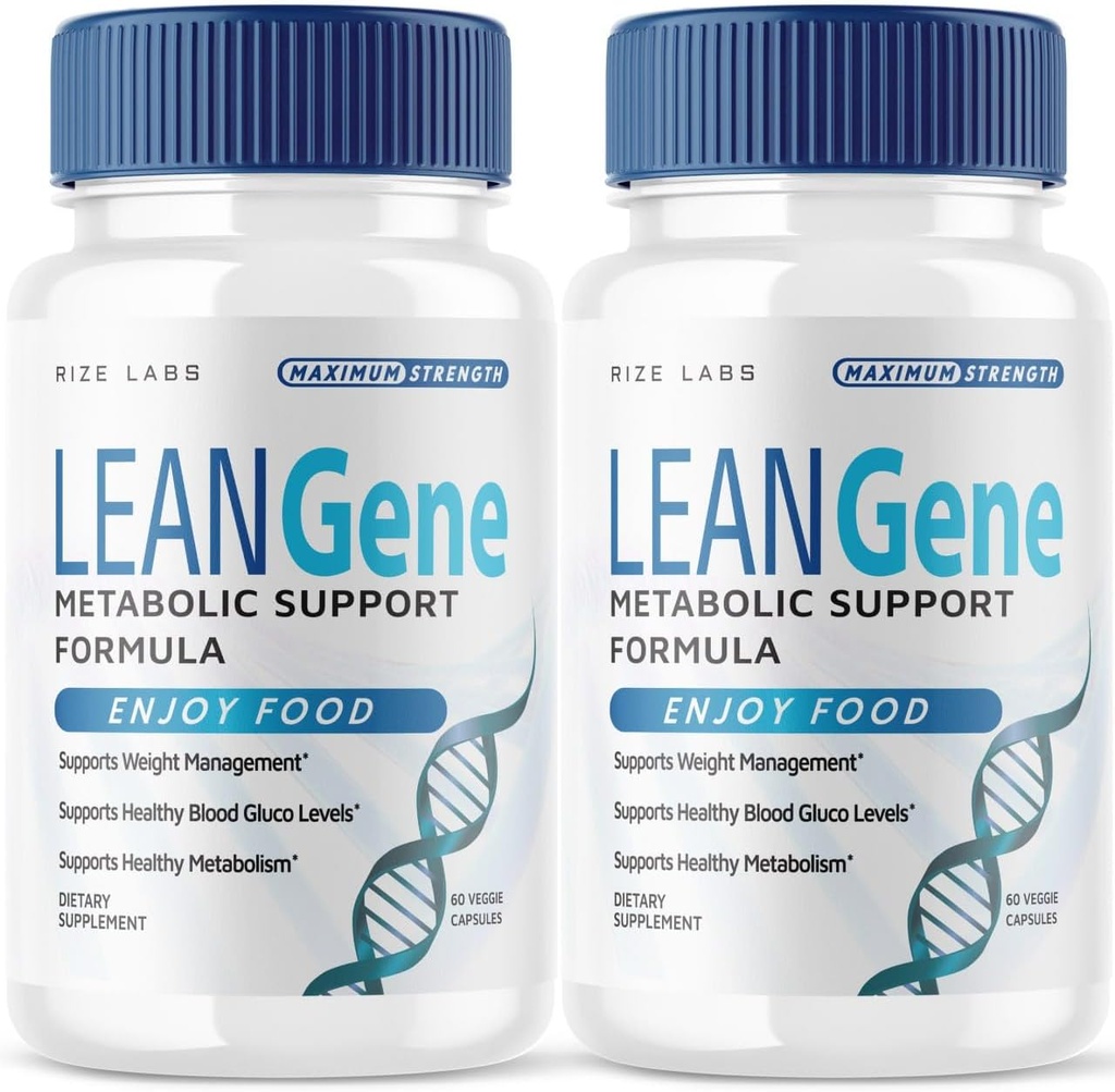 Rize laborid Lean Gene Supplement, Metaboolne Toetus Valem, Lean Gene Advanced Kaalulangus, Lean Gene Maksimaalne tugevus kapslid, LeanGenex All-Natural Pills (120 kapslit) (pakk 2)