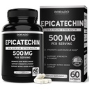 Epicatechin Extract 500mg per Serving (60 kapslit) Myostatin inhibiitor, Myostatin Blocker Lean lihased, lämmastikoksiid, vastupidavus ja vastupidavus – Non GMO, Vegan Supplement & Third Party Tested