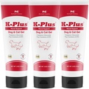 K-Plus Kaalium Glükonaat Neerugeel Plus Jõhvikas ja EPA koertele ja kassidele - Veterinaaride heakskiidetud neerulisand - toetab kaaliumi tasakaalu -(3 Pack)