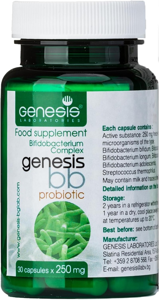 Genesis LABORATOORIUMID Probiootiline täiendus koos Bifidobacterium spp. 250 mg 30 kapsliga Immuunsüsteemi tugi soolestiku tervise probiootikumid seedetrakti tervise raviks Meeste ja naiste blokeerimine soolestiku taastamine probiootikum