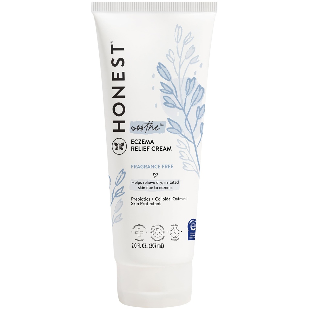 Aus firma Ekseem Rahuldav Therapy Cream ja nahakaitse looduslikult tuletatud õrn beebi prebiootikumid Kolloidne kaerahelbed 7 oz