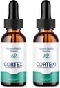 (2 Pack) Cortexi Kõrvatilgad - Ametlik valem - Cortexi Tinnitus Ravi Cortexi kuulmise tugitilgad, Cortexi kõrvade helisemiseks, Cortexi täiendus langeb maksimaalne tugevus uus paranenud (2 oz)