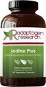 Jood Plus | Kaaliumjodiid 10mg seleeniga | 120 taimetoitlast kapslit | Adaptogen Research