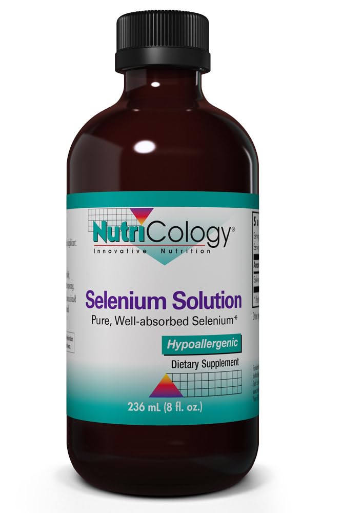 Seleeni lahus - hästi imendunud seleeni vedelik, puhas naatriumseleniit, kilpnäärme tugi, antioksüdandid, 100 mcg lisand, allergia - 8 Fl Oz