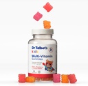 Dr Talbot's Kids Multi-Vitamiin Gummies - Vitamiin A, C, B-12, Tsink Immunity and Growth Support for Children - 60 Gummies - 2+ aastat - Maasikas, kirss ja apelsini maitsed