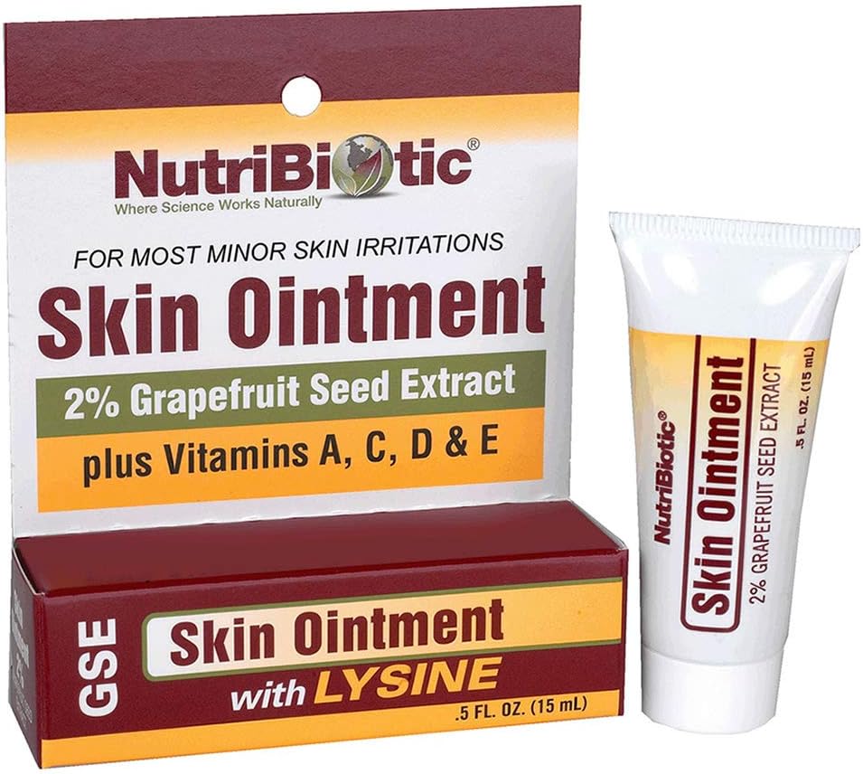 NutriBiotic - Naha salv .5 Fl Oz | GSE, lüsiini, mesilasvaha, Echinacea, kuldse kihi, E-vitamiini ja rohkem | väiksemate nahaärrituste jaoks ja tervisliku koe toetamiseks | Valmistatud ilma gluteeni ja GMO-deta