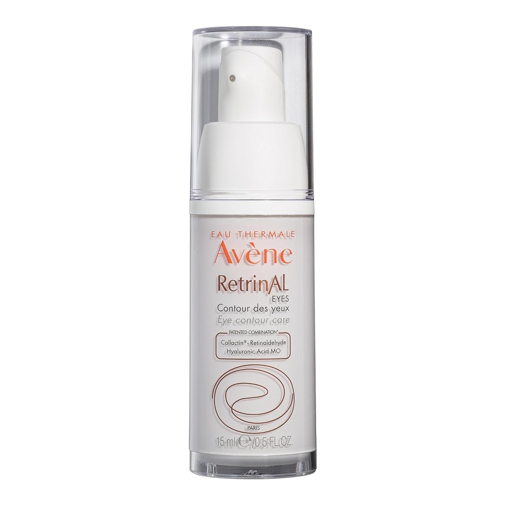 Avène Retrinal EYES Advanced 3-In-1 silmakreem, võrkkesta silmakreem, Retinaldehüüdi ja hüaluroonhappe jõul, aitab siluda kortse, minimeerib silmaalune turse ja tumedad ringid, silmakreem vananemisvastane