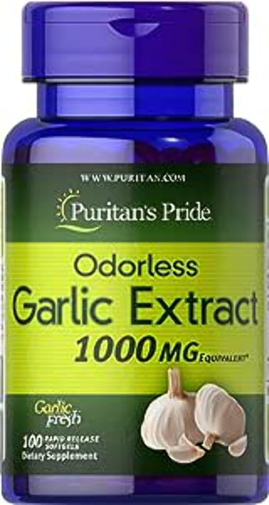 Puritan's Pride Küüslauk 1000 Mg, 100 Total Count