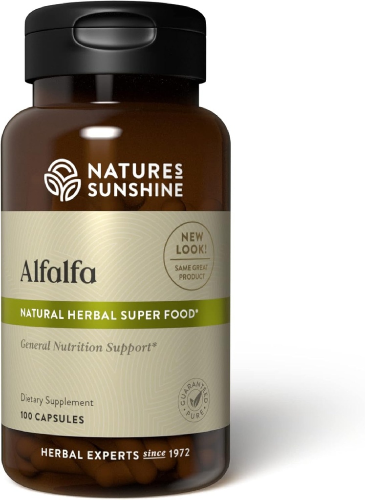 Looduse päikesepaisteline Alfalfa, 100 kapslit