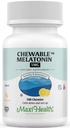 Maxi Health näritav melatoniin, Kosher Sidrun Maitse, Melatoniin täiskasvanutele ja lastele, Looduslik abi täiskasvanutele ja lastele, Melatoniini närimistables Alternatiivne Melatoniini Gummies Kids Dose, (100 Count)